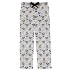Hipster Graduate Mens Pajama Pants - M (Personalized)