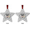 Hipster Graduate Metal Star Ornament - Front and Back