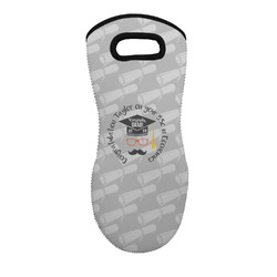 Hipster Graduate Neoprene Oven Mitt w/ Name or Text