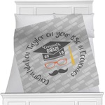 Hipster Graduate Minky Blanket (Personalized)