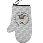 Hipster Graduate Left Oven Mitt (Personalized)