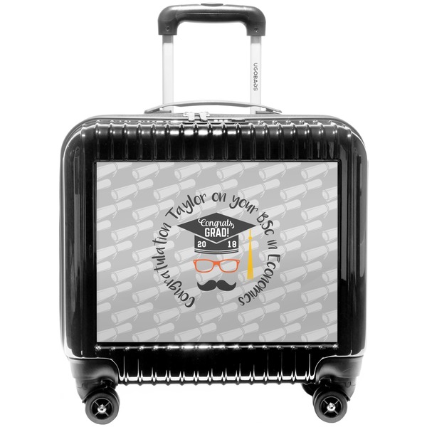 Custom Hipster Graduate Pilot / Flight Suitcase (Personalized)