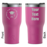 Hipster Graduate RTIC Tumbler - Magenta - Laser Engraved - Double-Sided (Personalized)