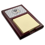 Hipster Graduate Red Mahogany Sticky Note Holder (Personalized)