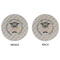 Hipster Graduate Round Linen Placemats - APPROVAL (double sided)