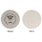 Hipster Graduate Round Linen Placemats - APPROVAL (single sided)