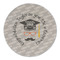 Hipster Graduate Round Linen Placemats - FRONT (Double Sided)