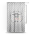 Hipster Graduate Sheer Curtain (Personalized)