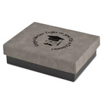 Hipster Graduate Small Gift Box w/ Engraved Leather Lid (Personalized)