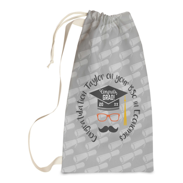 Custom Hipster Graduate Laundry Bags - Small (Personalized)