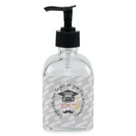 Hipster Graduate Glass Soap & Lotion Bottle - Single Bottle (Personalized)