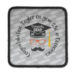 Hipster Graduate Iron On Square Patch w/ Name or Text