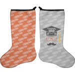 Hipster Graduate Holiday Stocking - Double-Sided - Neoprene (Personalized)