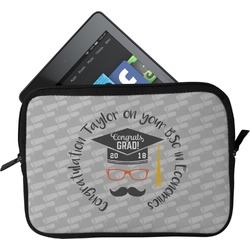 Hipster Graduate Tablet Case / Sleeve - Small (Personalized)