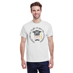 Hipster Graduate T-Shirt - White - Medium (Personalized)