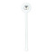 Hipster Graduate White Plastic 5.5" Stir Stick - Round - Single Stick