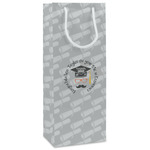 Hipster Graduate Wine Gift Bags - Matte (Personalized)