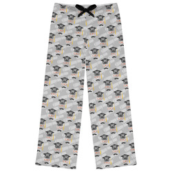 Hipster Graduate Womens Pajama Pants - S (Personalized)