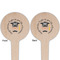 Hipster Graduate Wooden 4" Food Pick - Round - Double Sided - Front & Back