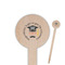 Hipster Graduate Wooden 6" Food Pick - Round - Closeup