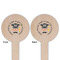 Hipster Graduate Wooden 6" Food Pick - Round - Double Sided - Front & Back