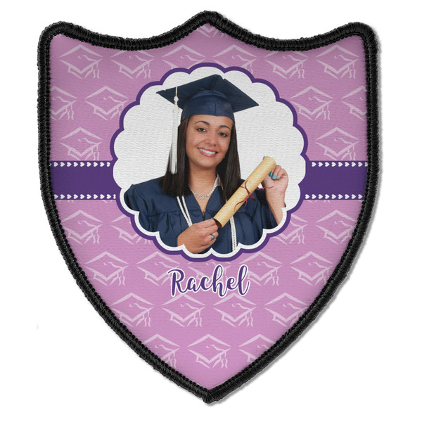 Custom Graduation Iron On Shield Patch B w/ Photo