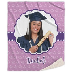 Graduation Sherpa Throw Blanket - 50"x60" (Personalized)