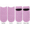 Graduation Adult Ankle Socks - Double Pair - Front and Back - Apvl