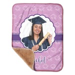 Graduation Sherpa Baby Blanket - 30" x 40" w/ Photo