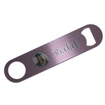 Graduation Bar Bottle Opener - Silver w/ Photo