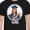 Graduation Black Crew T-Shirt on Model - CloseUp