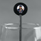 Graduation Black Plastic 5.5" Stir Stick - Round - Main