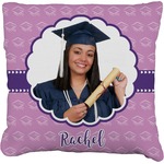 Graduation Faux-Linen Throw Pillow 18" (Personalized)