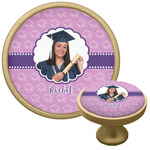 Graduation Cabinet Knob - Gold (Personalized)