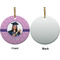 Graduation Ceramic Flat Ornament - Circle Front & Back (APPROVAL)