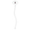 Graduation Clear Plastic 7" Stir Stick - Oval - Single Stick