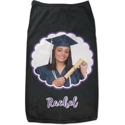 Graduation Black Pet Shirt - L (Personalized)