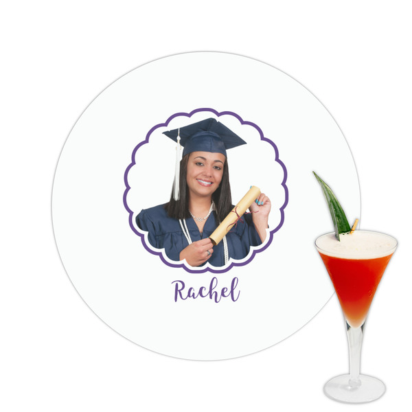 Custom Graduation Printed Drink Topper -  2.5" (Personalized)