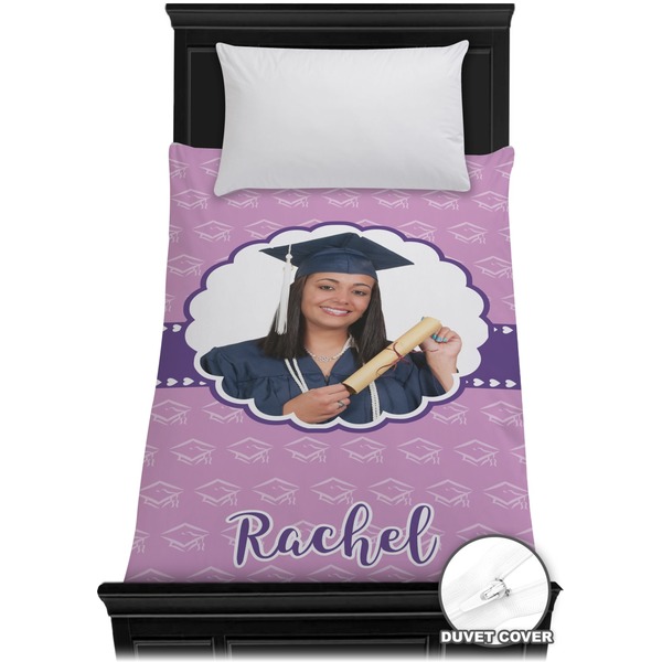 Custom Graduation Duvet Cover - Twin (Personalized)