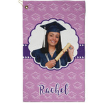 Graduation Golf Towel - Poly-Cotton Blend - Small w/ Photo