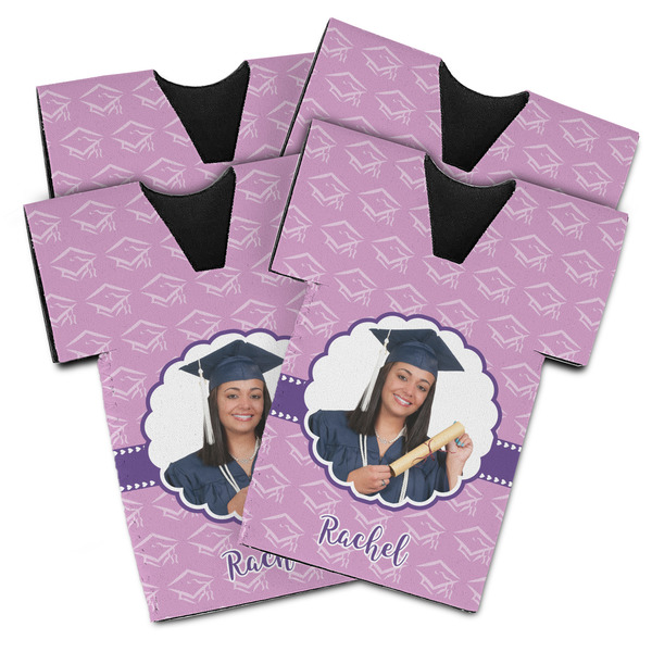 Custom Graduation Jersey Bottle Cooler - Set of 4 (Personalized)