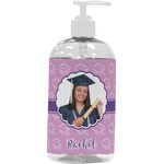 Graduation Plastic Soap / Lotion Dispenser (16 oz - Large - White) (Personalized)