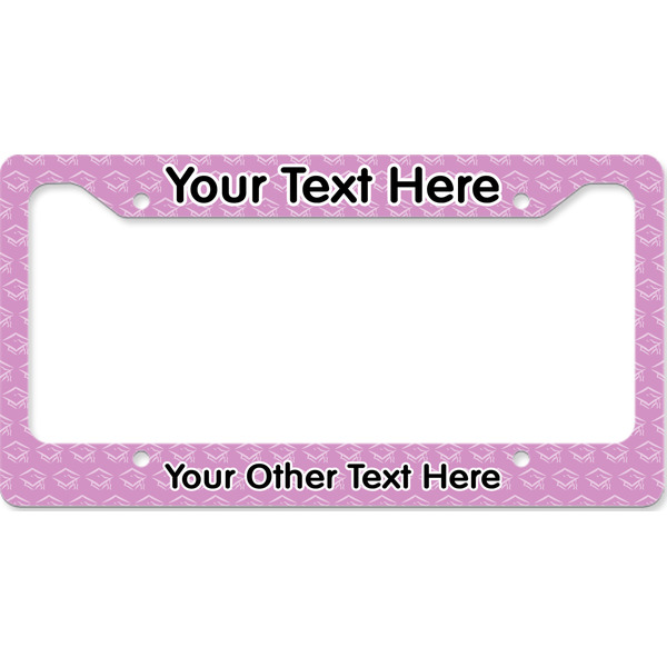 Custom Graduation License Plate Frame - Style B (Personalized)