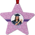 Graduation Metal Star Ornament - Double Sided w/ Photo