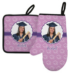 Graduation Left Oven Mitt & Pot Holder Set w/ Photo