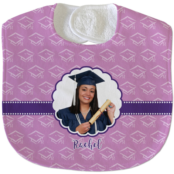 Custom Graduation Velour Baby Bib w/ Photo