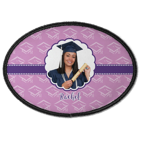 Custom Graduation Iron On Oval Patch w/ Photo