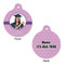 Graduation Round Pet Tag - Front & Back