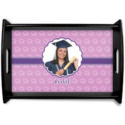 Graduation Black Wooden Tray - Small (Personalized)