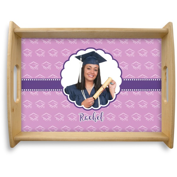 Custom Graduation Natural Wooden Tray - Large (Personalized)